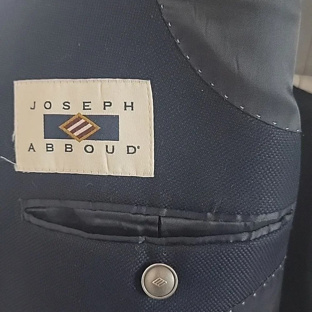 Joseph Abboud navy single breasted sport coat Men's 46 X-Long